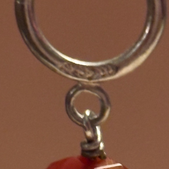 Silpada Carnelian Sterling Silver Charm from set of 3 ‘POP OF COLOR’ S3530 - Picture 13 of 14